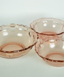 Glazen schalen Inwald Barock roze - 3-delig