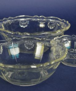 Glazen schalen Inwald Barock kleurloos - 3-delig