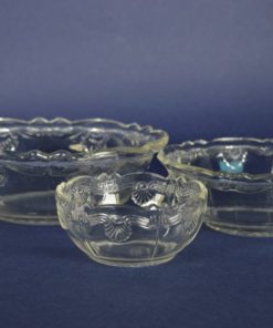 Glazen schalen Inwald Barock kleurloos - 3-delig