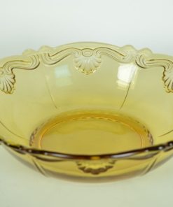 Glazen schaal Inwald Barock licht amber - groot