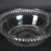 Schaal met verticale ribbelrand - kleurloos glas