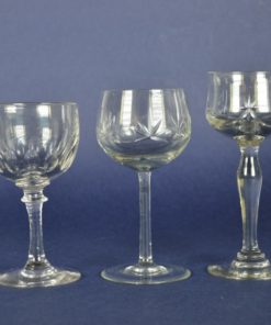 Portglazen olijfgeslepen en met ster - set van drie