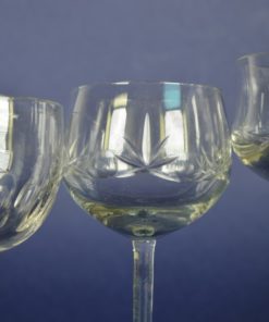 Portglazen olijfgeslepen en met ster - set van drie