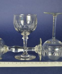 Portglazen olijfgeslepen en met ster - set van drie