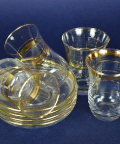 Turkse theeglazen met schoteltje - set van 4