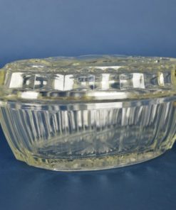 Botervloot met staande koe - kleurloos glas