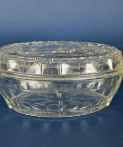 Botervloot met grazende koe - kleurloos glas