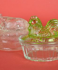 Botervloot met Koe en Kip - glas