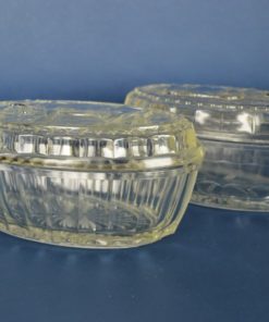 Botervloten met koe - kleurloos glas