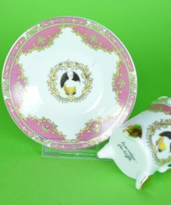 Kop en schotel Cameo Cabinet roze - porselein