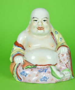 Lachende happy boeddha - porselein