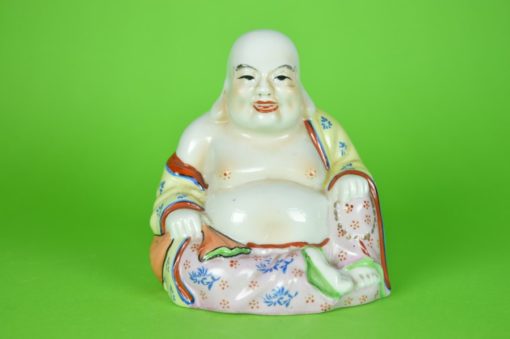 Lachende happy boeddha - porselein