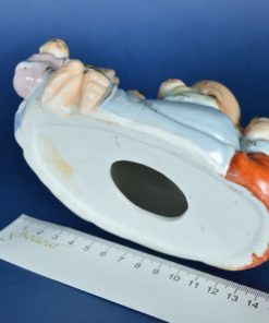 Lachende Boeddha 5 kinderen - mat en glanzend glazuur - Chinees porselein