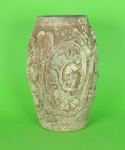 Bloempot met Acanthusblad en Vogels - aardewerk