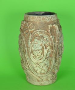 Bloempot met Acanthusblad en Vogels - aardewerk