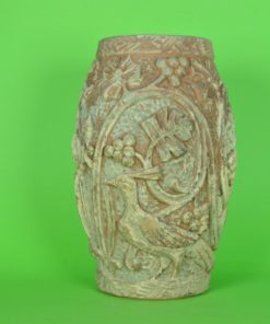 Bloempot met Acanthusblad en Vogels - aardewerk