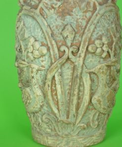 Bloempot met Acanthusblad en Vogels - aardewerk