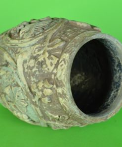 Bloempot met Acanthusblad en Vogels - aardewerk