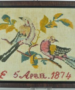 Borduurwerk met vogels op tak - EE 5 april 1874