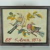 Borduurwerk met vogels op tak - EE 5 april 1874