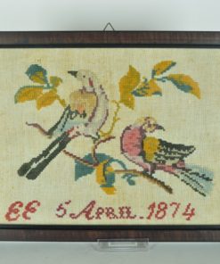 Borduurwerk met vogels op tak - EE 5 april 1874