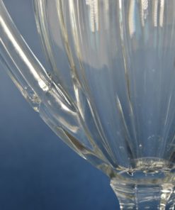 Vaas met oren op voet - kleurloos kristal