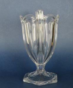 Vaas met oren op voet - kleurloos kristal