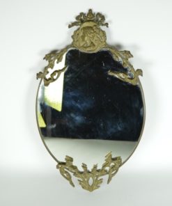 Wandspiegel Jugendstil - ovaal koper