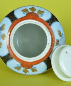 Gemberpot met zwaluw famille rose -keramiek