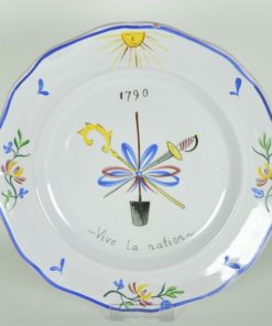 Wandbord Vive la Nation - Longwy France aardewerk