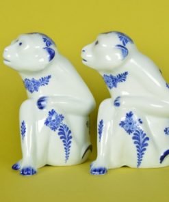 Apen Delfleur Heinen Delftsblauw - keramiek