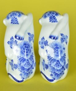 Apen Delfleur Heinen Delftsblauw - keramiek