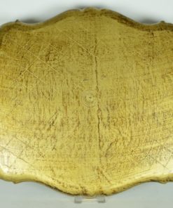 Dienblad lichtblauw met goud - made in Italy