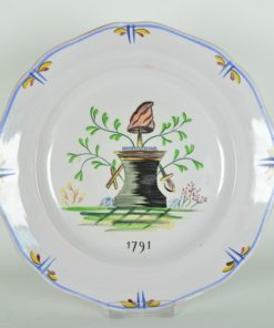 Wandbord Franse Revolutie 1791 - Longwy porselein