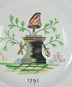 Wandbord Franse Revolutie 1791 - Longwy porselein