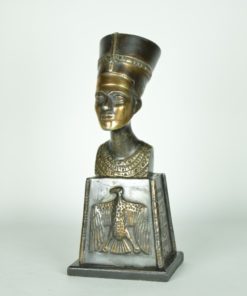 Nefertiti Buste op hoge voet - goudkleurig metaal