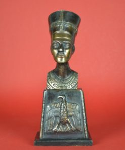 Nefertiti Buste op hoge voet - goudkleurig metaal