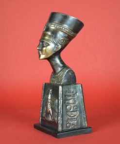 Nefertiti Buste op hoge voet - goudkleurig metaal