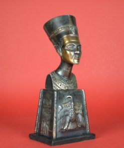 Nefertiti Buste op hoge voet - goudkleurig metaal