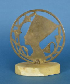 Koningin Nefertiti met farao symbool de Egyptische lotus bloem - koper