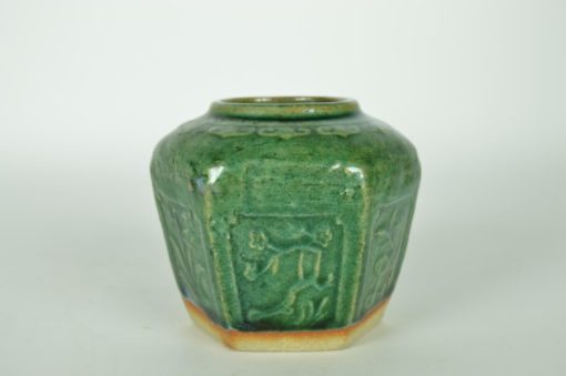 Gemberpot turquoisekleurig glazuur - aardewerk