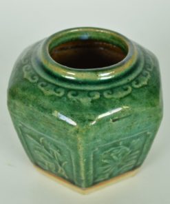 Gemberpot turquoisekleurig glazuur - aardewerk