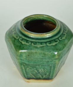 Gemberpot turquoisekleurig glazuur - aardewerk