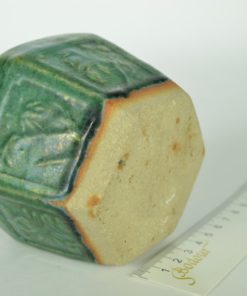 Gemberpot turquoisekleurig glazuur - aardewerk