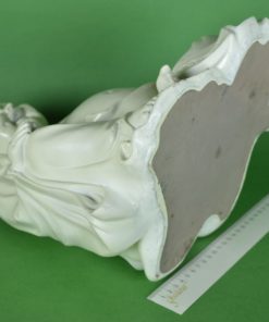 Lachende gelukkige Boeddha - glimmend wit