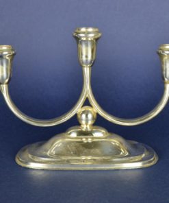 Driearmige kandelaar - verzilverd