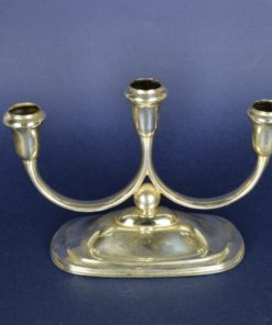Driearmige kandelaar - verzilverd