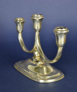 Driearmige kandelaar - verzilverd