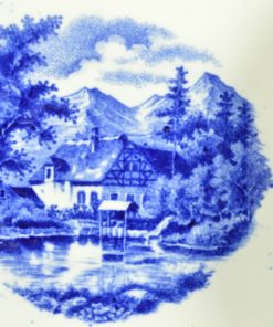 Kop en schotels decor Landschap - Société Céramique Maestricht - keramiek - set van 2