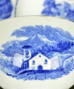 Kop en schotels decor Landschap - Société Céramique Maestricht - keramiek - set van 2